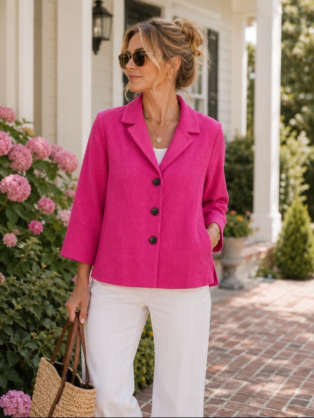 Coldwater Creek - pink jacket - size 10